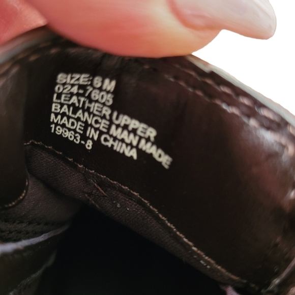 VINTAGE 90s Chunky Brown Leather Ankle Boot Womens Size 6 - Picture 6 of 7